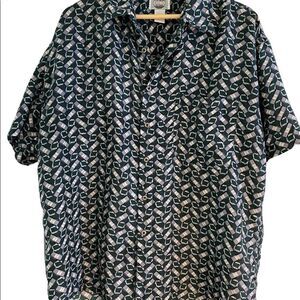 Uomo by NAK, 100% silk, short sleeve, mens shirt. Casual, Travel, Dinner, Size L